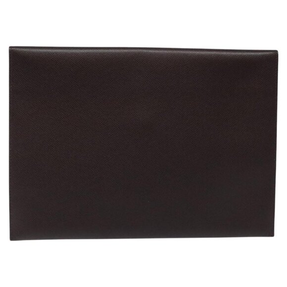 LOUIS VUITTON Taiga Document Case Clutch Bag Acajou M99087 LV Auth JB083 - Picture 3 of 16